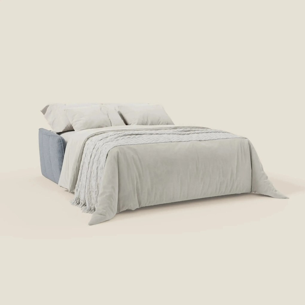 Elios Divano letto con morbidi cuscini spalliera in tessuto smacchiabile T24 carta da zucchero