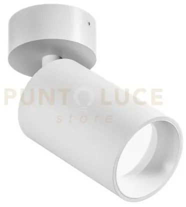 Gfa1394- faretto spot orientabile bianco satinato d.5,7cm 1 luce at...