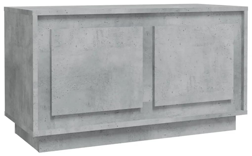 Mobile porta tv grigio cemento 80x35x45 cm in legno multistrato