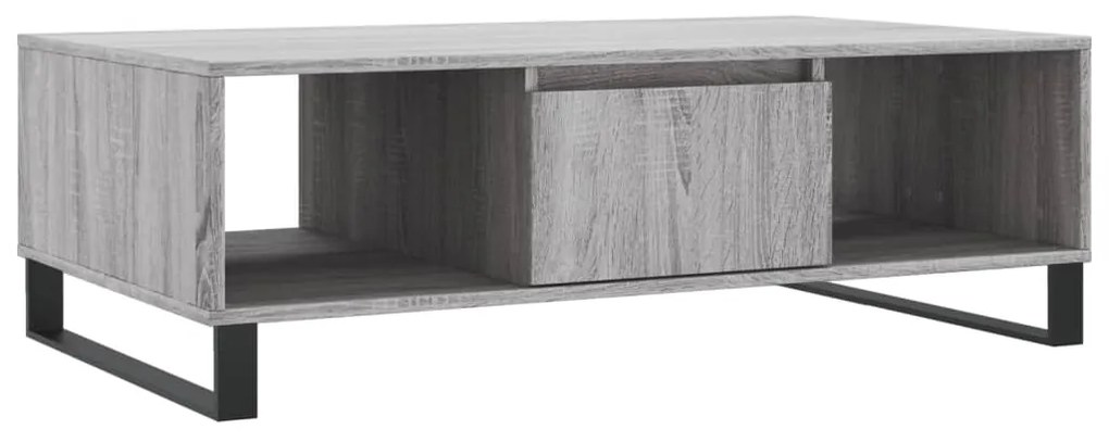 Tavolino da Salotto Grigio Sonoma 104x60x35cm Legno Multistrato