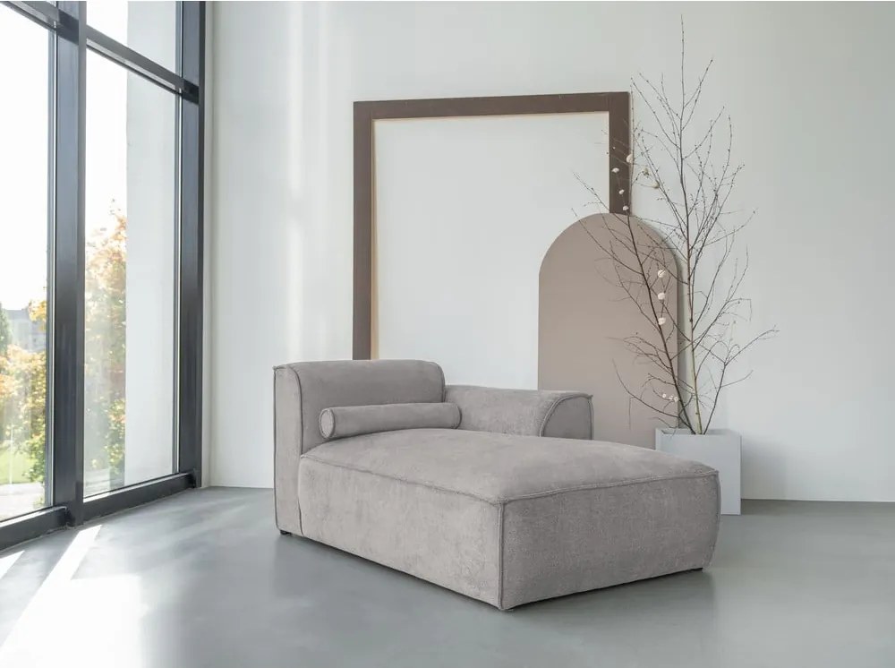 Divano componibile in grigio chiaro (con penisola a destra) Flex Felix – Miuform