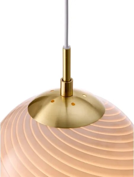 Halo Design 748358 - Lampada a sospensione con cavo CANDY 1xE27/25W/230V Ø 20 cm grigio/ottone