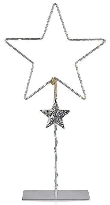 Decorazione luminosa grigia con motivo natalizio Vikhem - Markslöjd