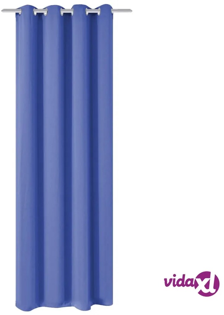 vidaXL Tenda Oscurante con Occhielli in Metallo 270x245 cm Blu