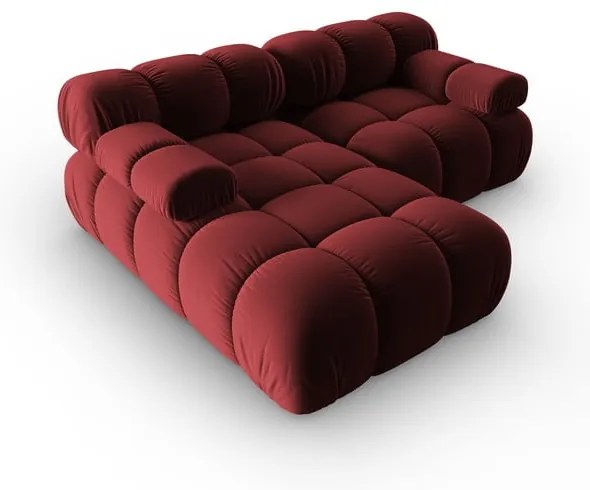 Divano in velluto rosso 191 cm Bellis - Micadoni Home