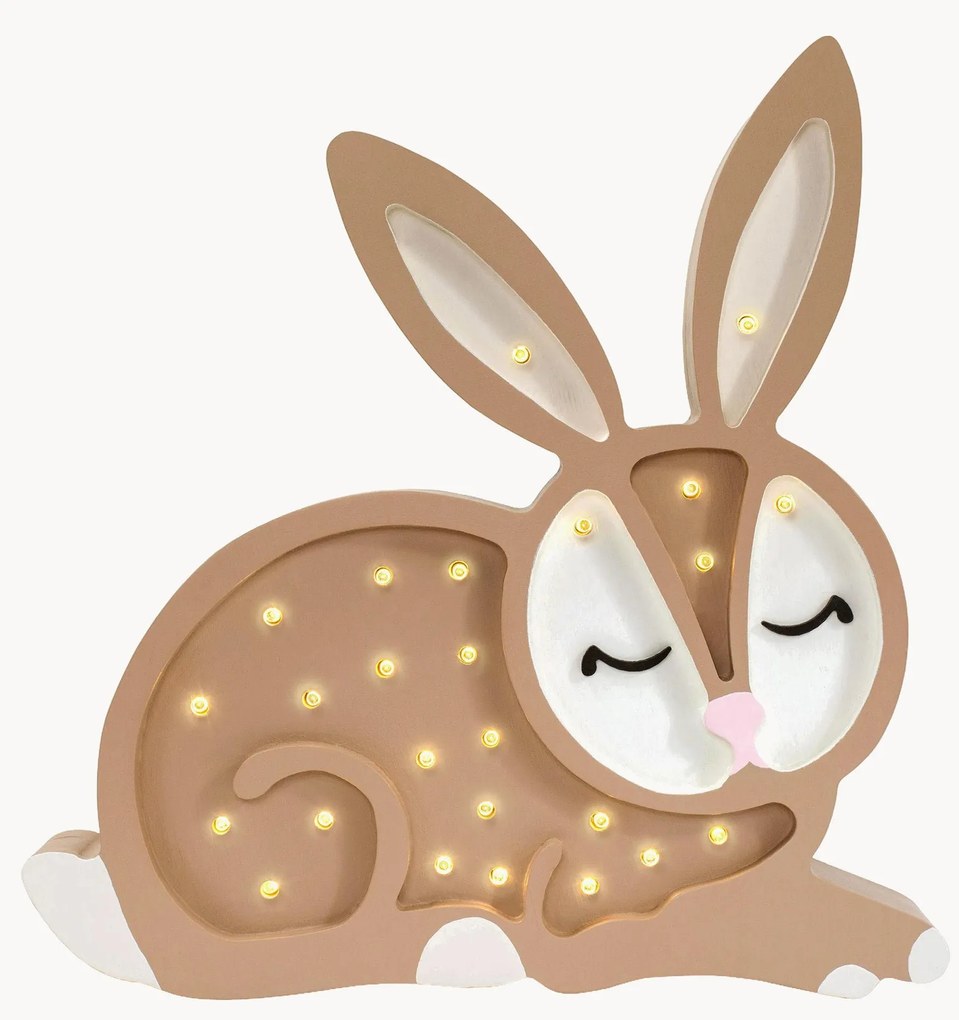 Lampada a LED con luce regolabile, funzione timer e telecomando fatta a mano Bunny