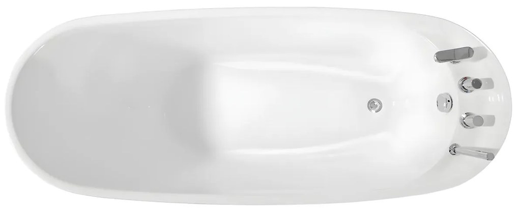 Vasca da bagno freestanding con rubinetto - 220L - L150 x P75 x H70 cm Bianco - NATALIA