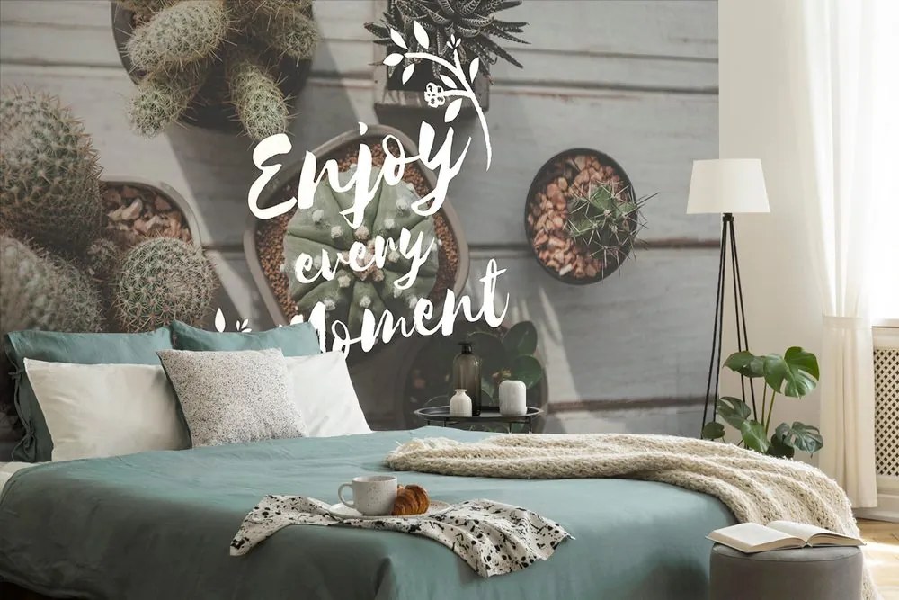 Carta da parati – Citazione - Enjoy every moment