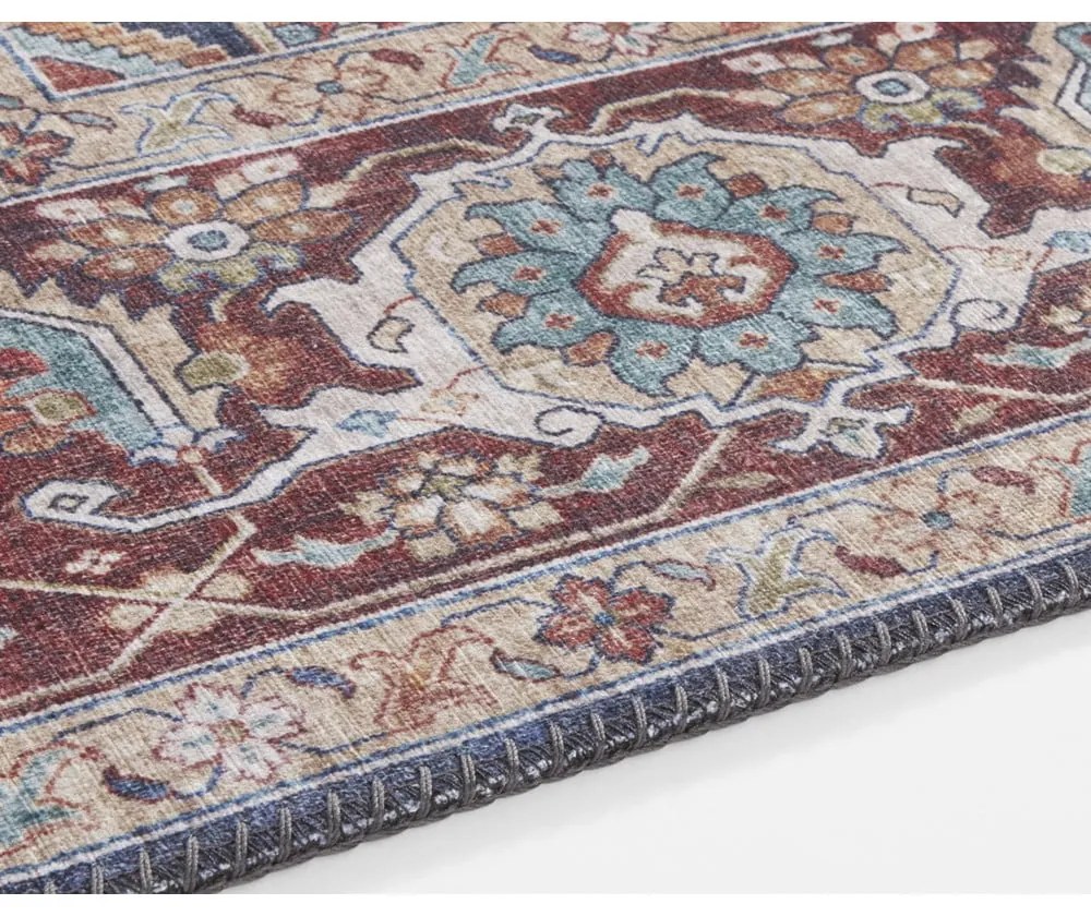 Tappeto blu scuro-rosso , 200 x 290 cm Sylla - Nouristan