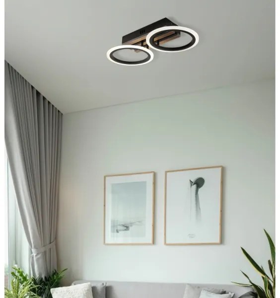 Globo 67360D2 - Plafoniera LED BLEVINS 15W/230V 3000/4200/6000K