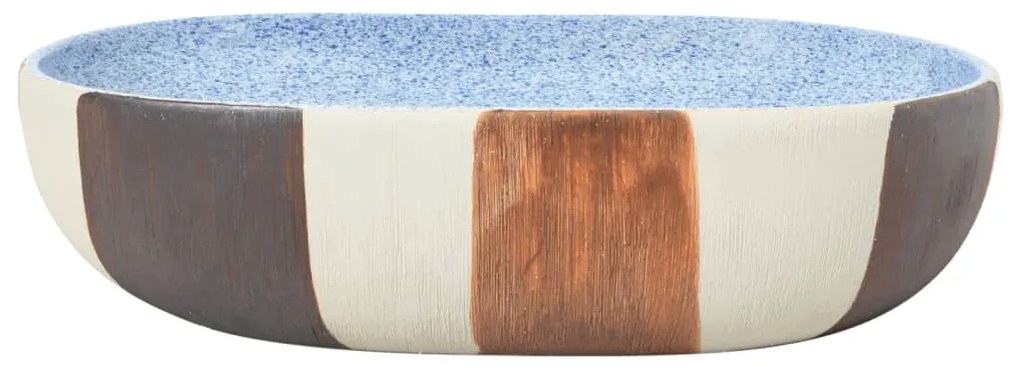 Lavabo da Appoggio Multicolore Ovale 59x40x14 cm Ceramica
