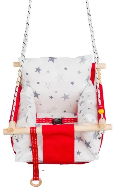 Altalena tessile per bambini SELALE bianco/rosso