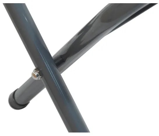 Panca da campeggio pieghevole nero/grigio