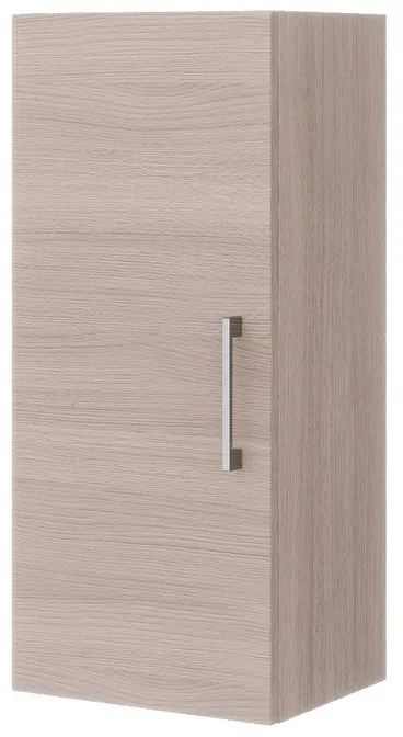 Pensile bagno Symoa rovere naturale in truciolare, 1 anta apertura da sinistra P 25 x L 31.5 x H 71 cm