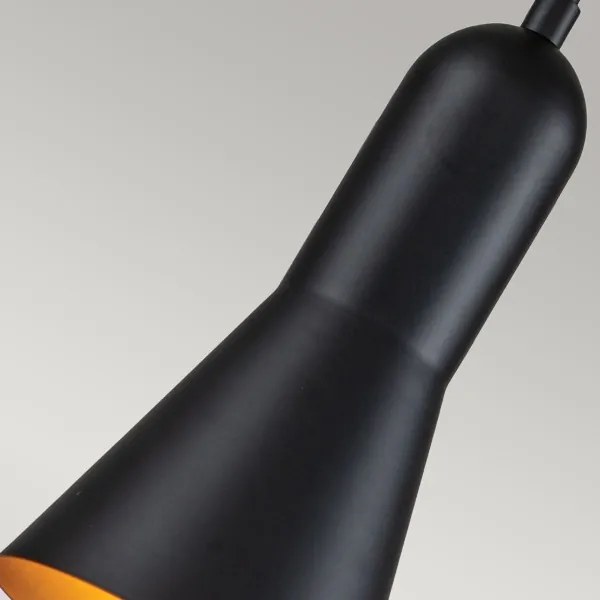 Elstead ETOILE-P-S-MB - Lampadario a sospensione con filo ETOILE 1xE27/60W/230V diametro 13,3 cm nero