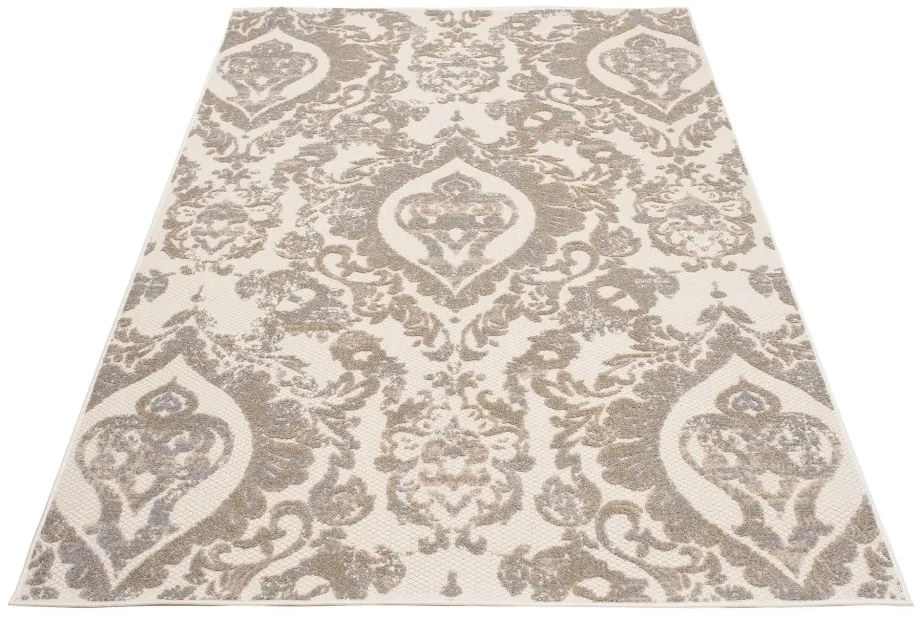 Tappeto beige per terrazza con ornamento Larghezza: 120 cm | Lunghezza: 170 cm