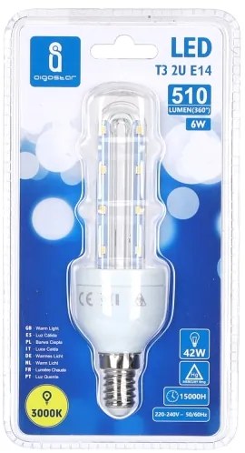 Lampadina LED E14/6W/230V 3000K - Aigostar