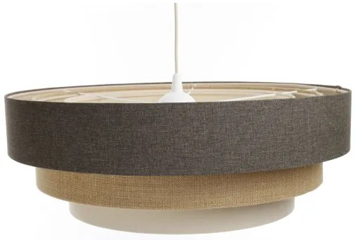 Lampadario a sospensione con filo BOHO TRINITI 1xE27/60W/230V grigio/beige/color crema