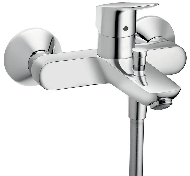 Rubinetto per vasca getto laminare cristallino My Cube per muro cromo HANSGROHE