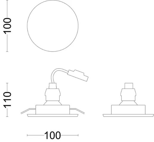 Philips - Lampada LED da incasso per bagni FRESCO LED/4,6W/230V IP23