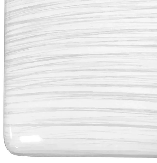 Portascopino WC Bianco In Ceramica Bianca Lucida E Manico Acciaio Inox Cuba