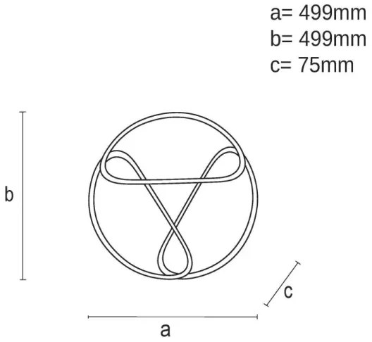Plafoniera LED dimmerabile LED/75W/230V 3000-6500K marrone/nero + +TC
