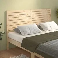 Testiera per Letto 126x4x100 cm in Legno Massello di Pino cod mxl 51529