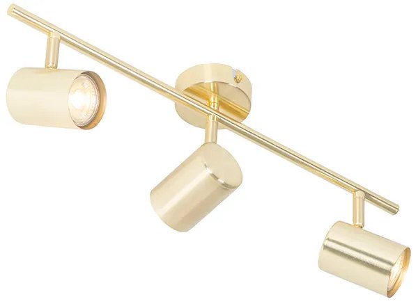 Plafoniera moderna ottone 3 luci orientabili - Jeana