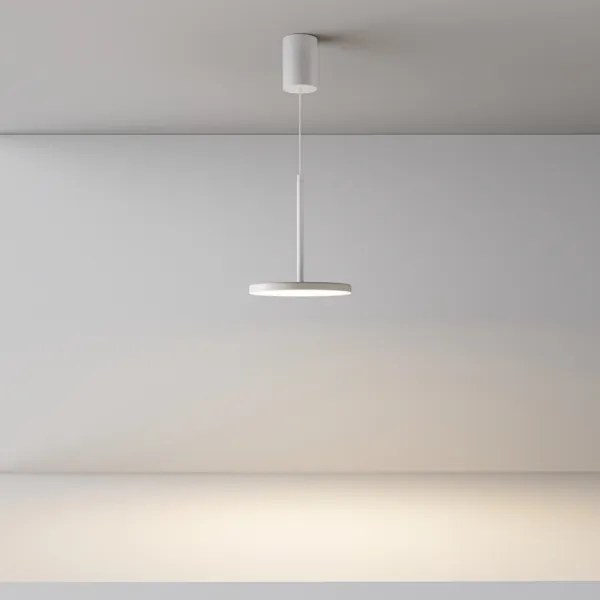 Maytoni P076PL-L12W3K-W - Lampadario LED a sospensione con filo PLATO LED/12W/230V 3000K bianco
