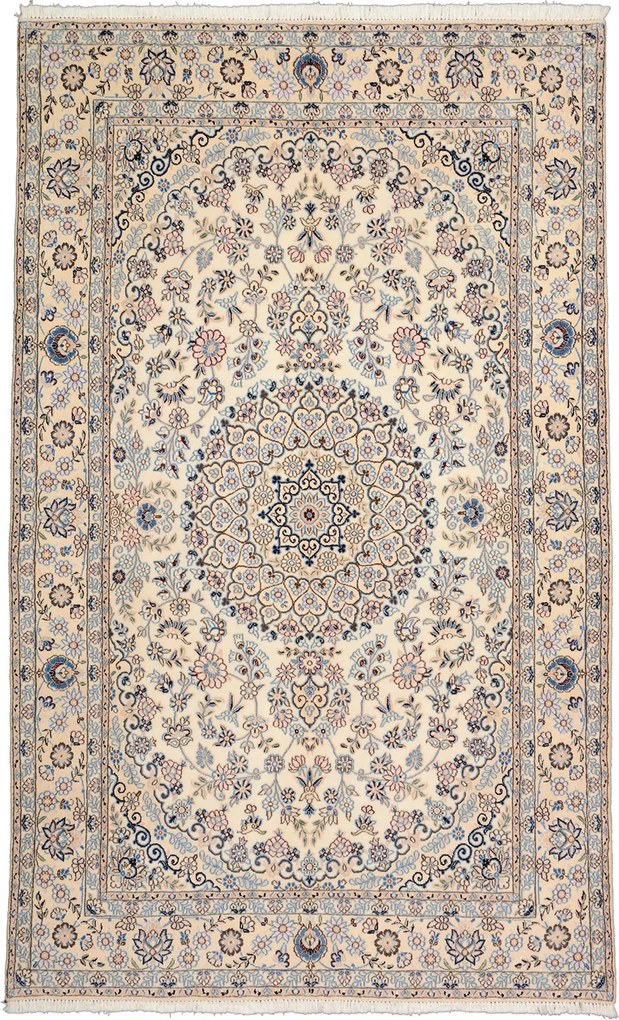 Nain Tappeto 260 x 160 Beige (Iran) Annodato A Mano