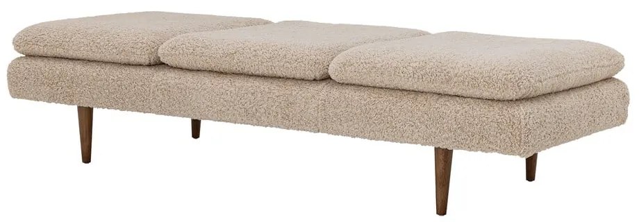 Chaise-longue beige in bouclé Pione - Bloomingville
