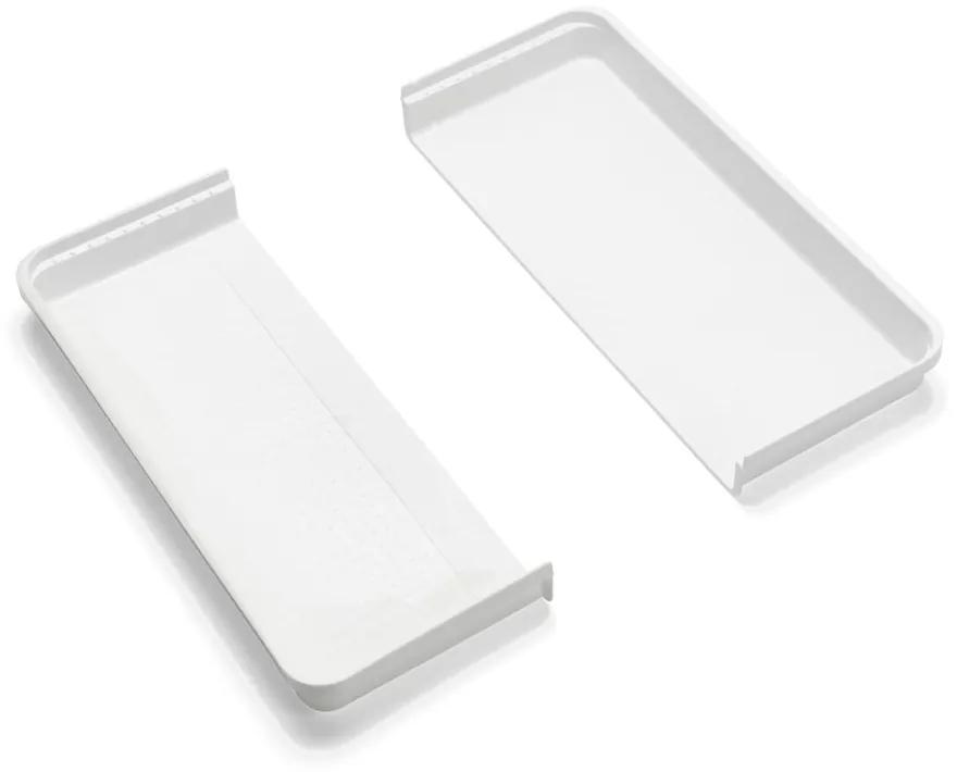 Credenza in plastica grigia e bianca per cassetto 58,5 x 41,5 cm - Addis