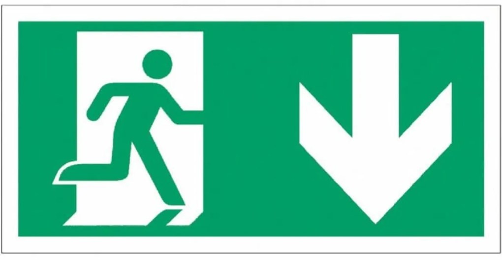 Pittogramma adesivo di segnalazione per Lampada di Emergenza Serie Lux