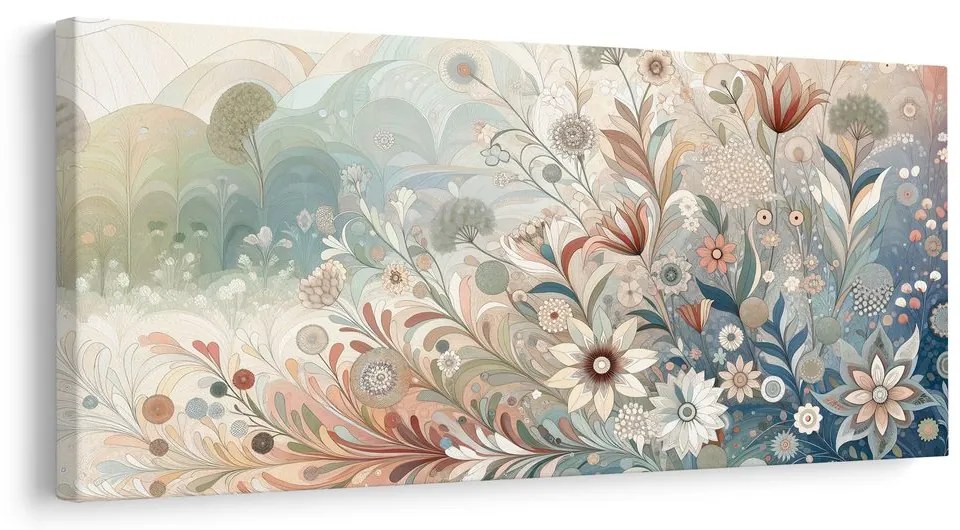 Quadro su tela – Composizione floreale stilizzata