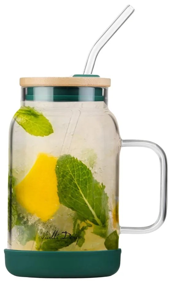 Barattolo con cannuccia 600 ml Fuori – Vialli Design