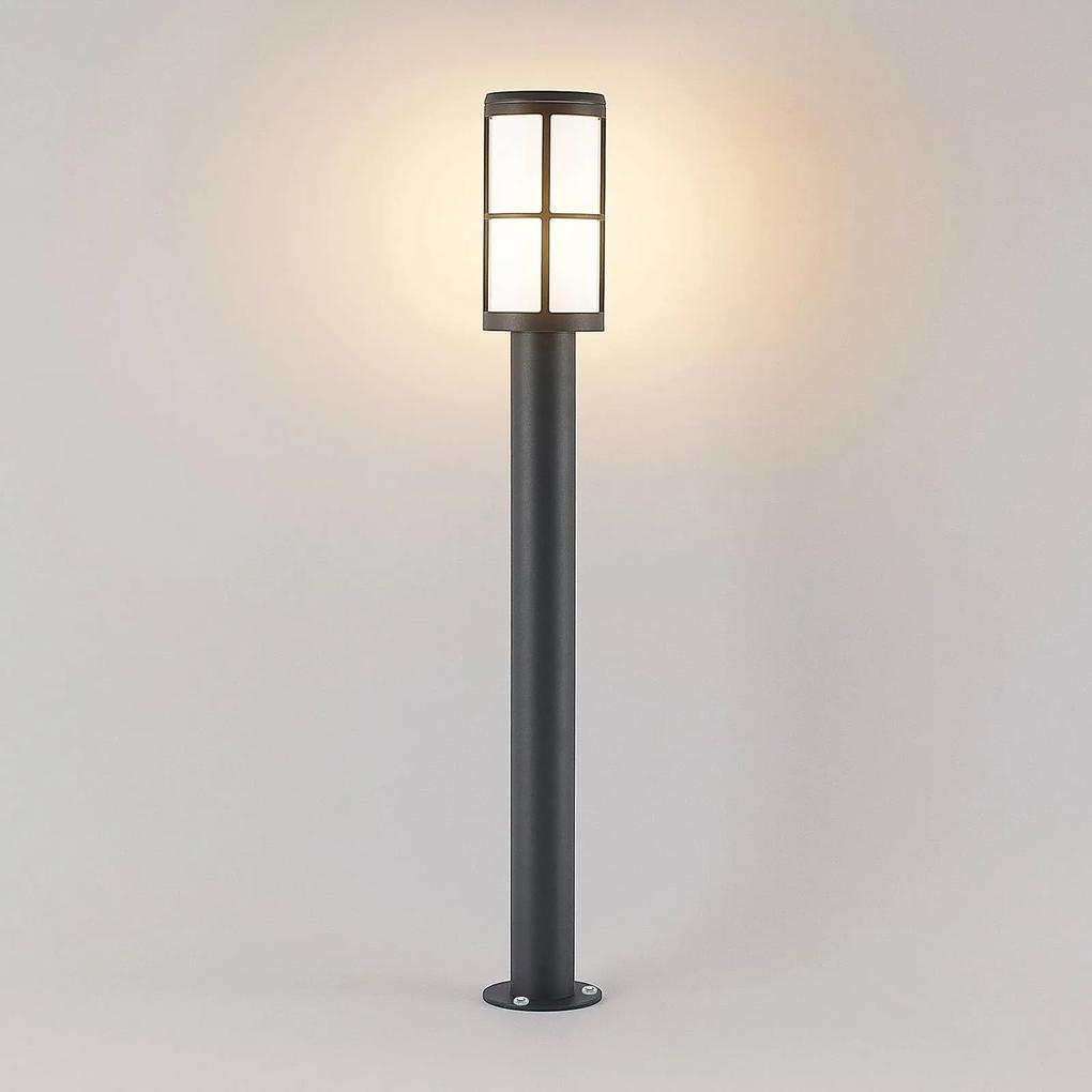 Lucande Kelini lampione, 90 cm, grigio scuro