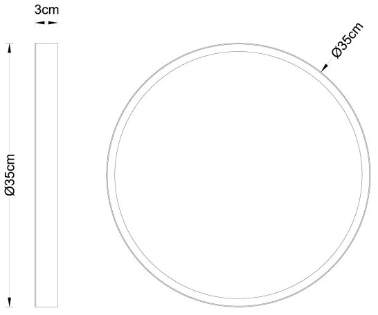 Globo 12381-22 - Plafoniera LED TIBEY LED/22W/230V diametro 35 cm