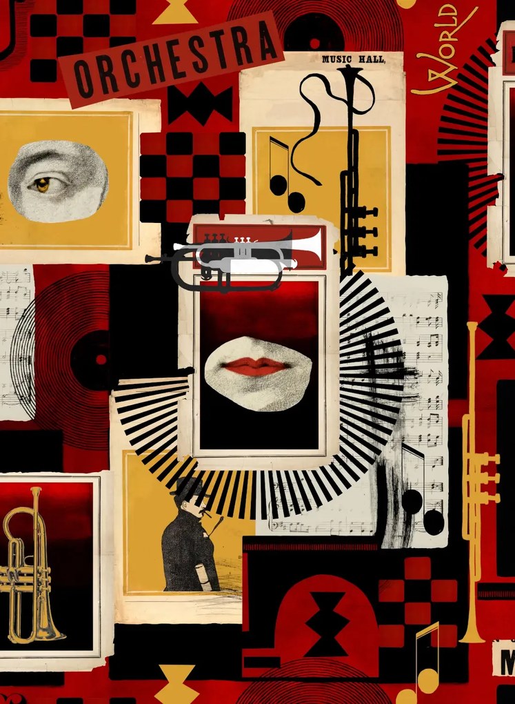 Mindthegap Carta da parati Composer Machine - WP20871