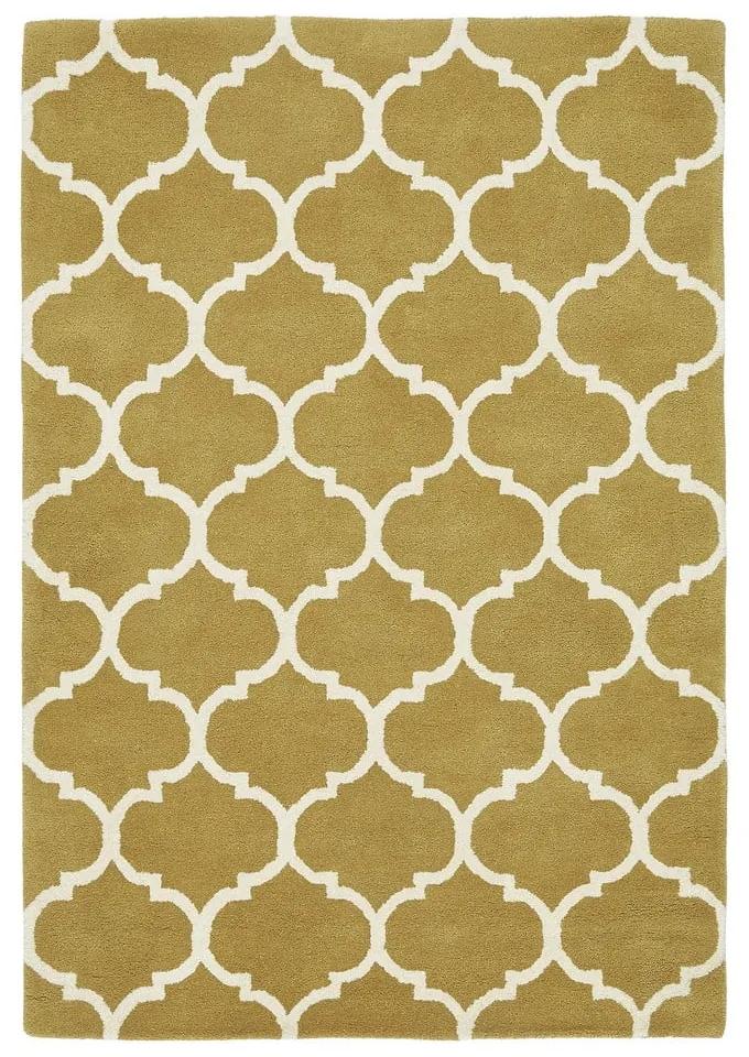 Tappeto in lana giallo ocra tessuto a mano 160x230 cm Albany - Asiatic Carpets