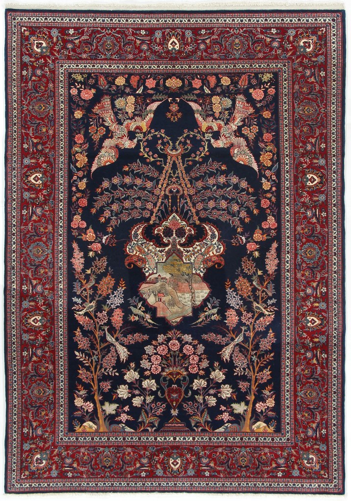Kashan Tappeto persiano 210x140 (Iran) Annodato A Mano
