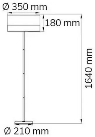 Wofi 11765 - Lampada con piedistallo DAVIE 1xE27/40W/230V
