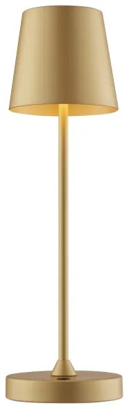 Brilliant - Lampada da tavolo LED dimmerabile ricaricabile a sfioramento ELORA LED/2,5W/5V 2700K IP44 dorata