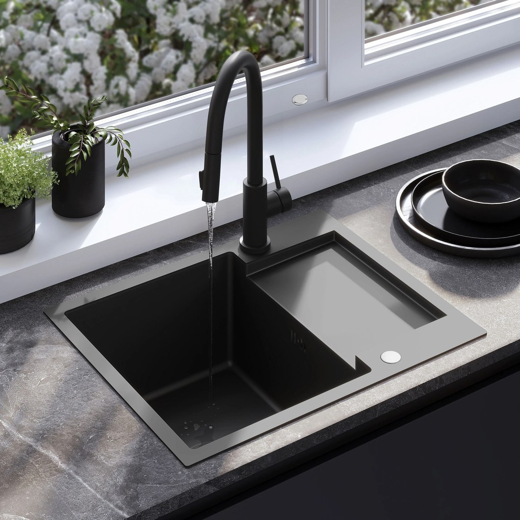 Lavello in acciaio Paul Black