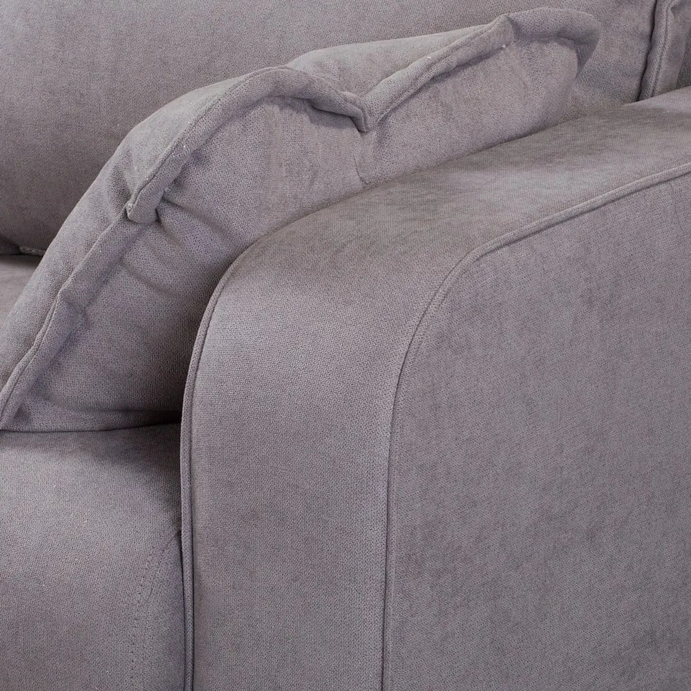 Divano angolare grigio (angolo sinistro) Beata - Ropez