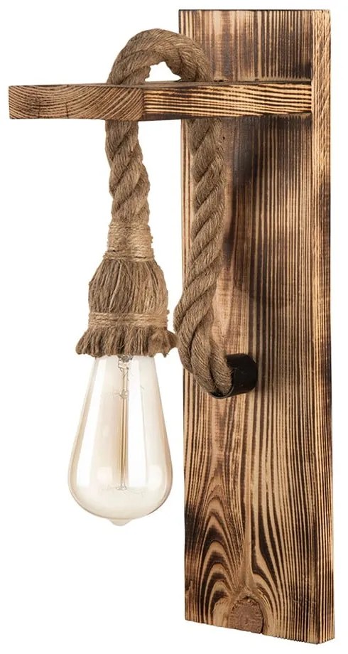 Lampada da parete in colore naturale Woody - Squid Lighting