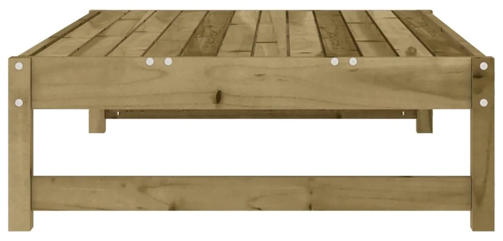 Poggiapiedi da giardino 120x80 cm in legno impregnato di pino