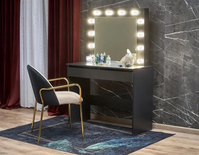 Toeletta Hollywood in nero - H140 cm