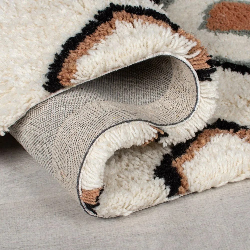 Tappeto in lana tessuta a mano color crema 120x170 cm Moroccan Midar - Flair Rugs