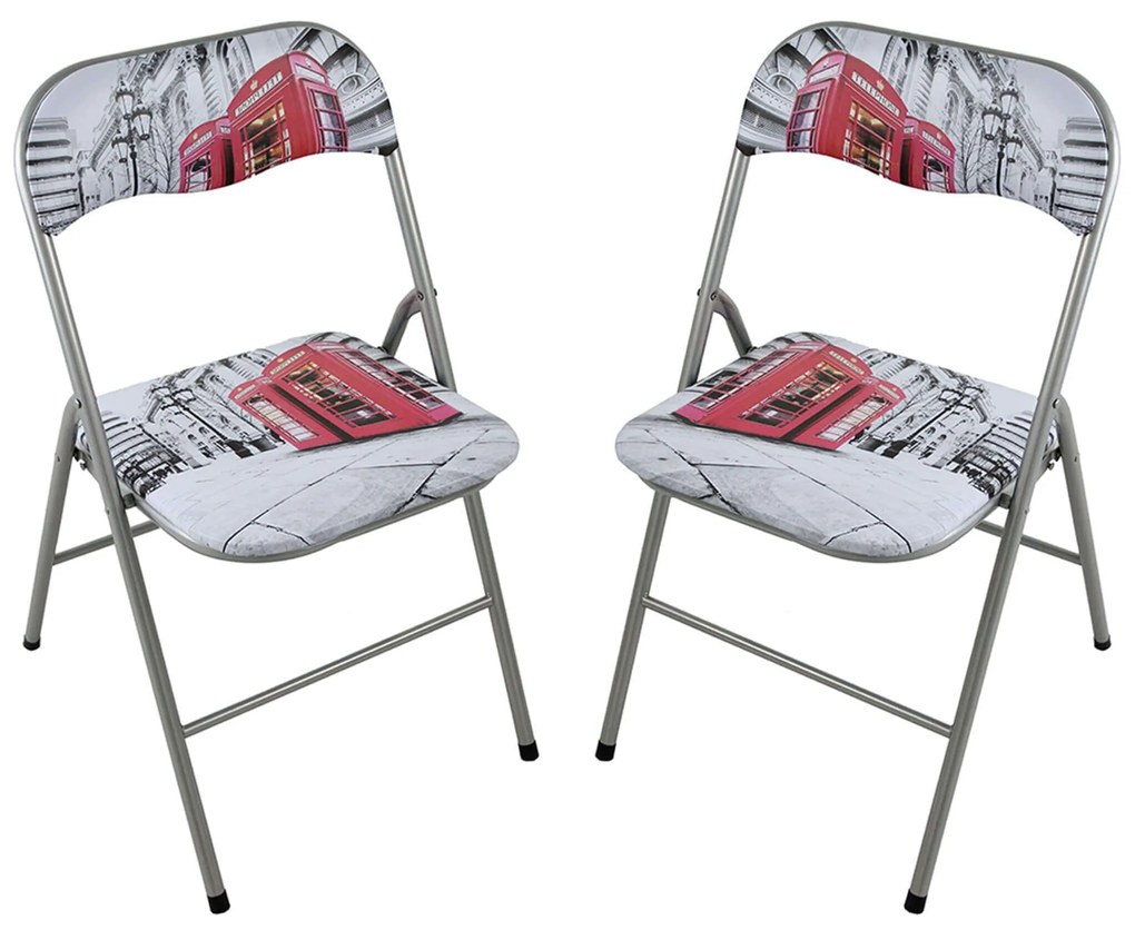 LUCIE - sedia pieghevole salvaspazio set da 2 city