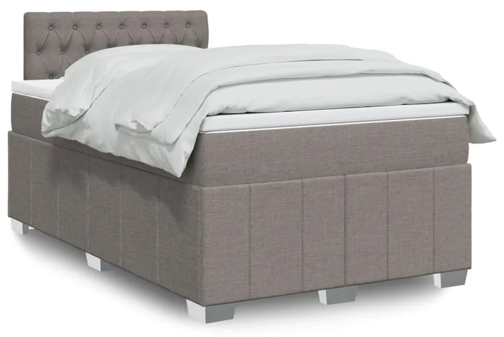 Giroletto A Molle Con Materasso Tortora 120x200 Cm İn Tessuto /